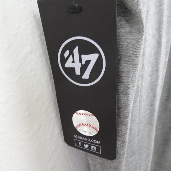 HOUSTON ASTROS Baseball T-Shirt '47 Size L Gray Short Sleeve - Picture 4 of 5